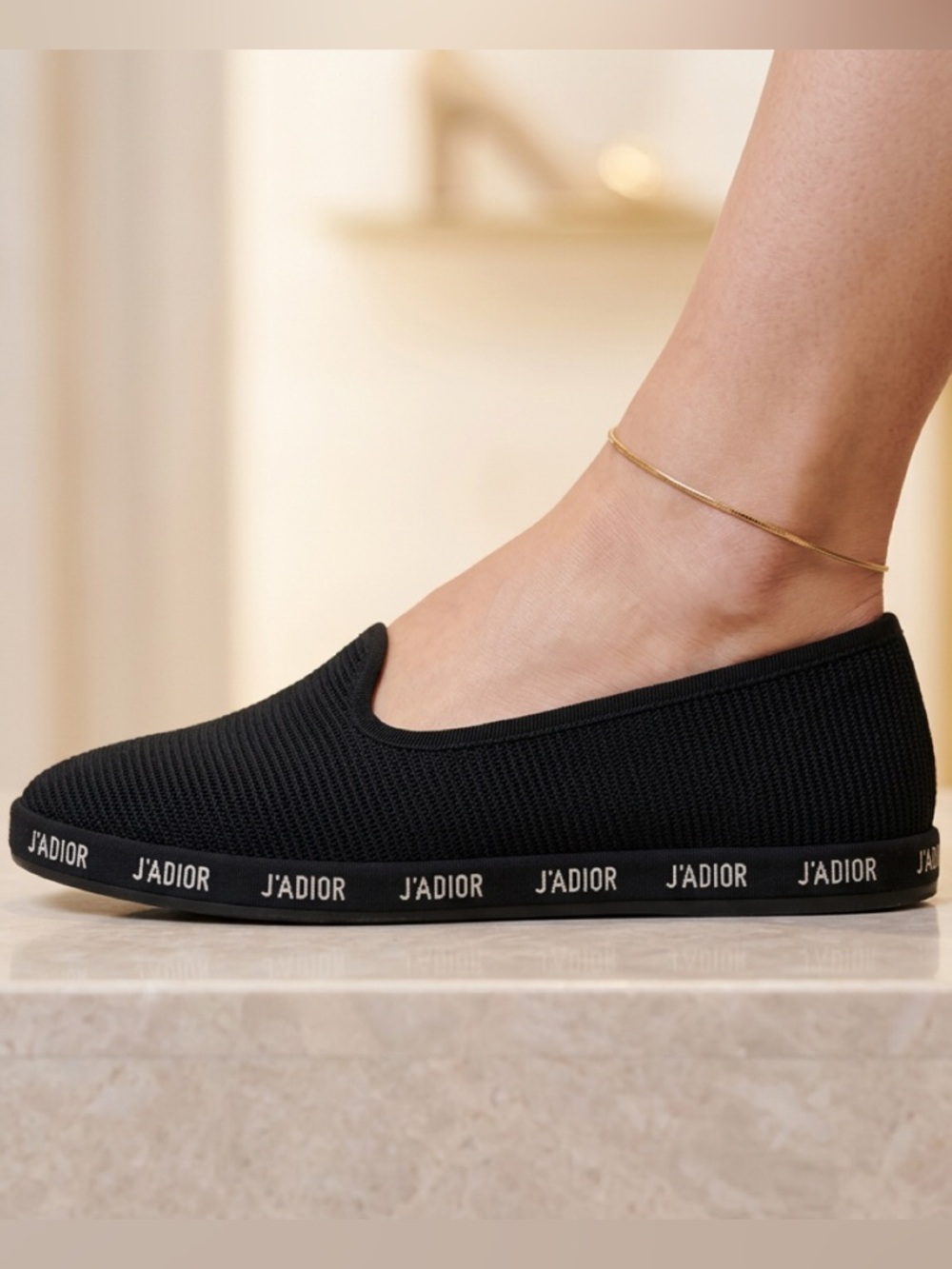 CHRISTIAN DIOR Black J’ADIOR Slip-On Size 8